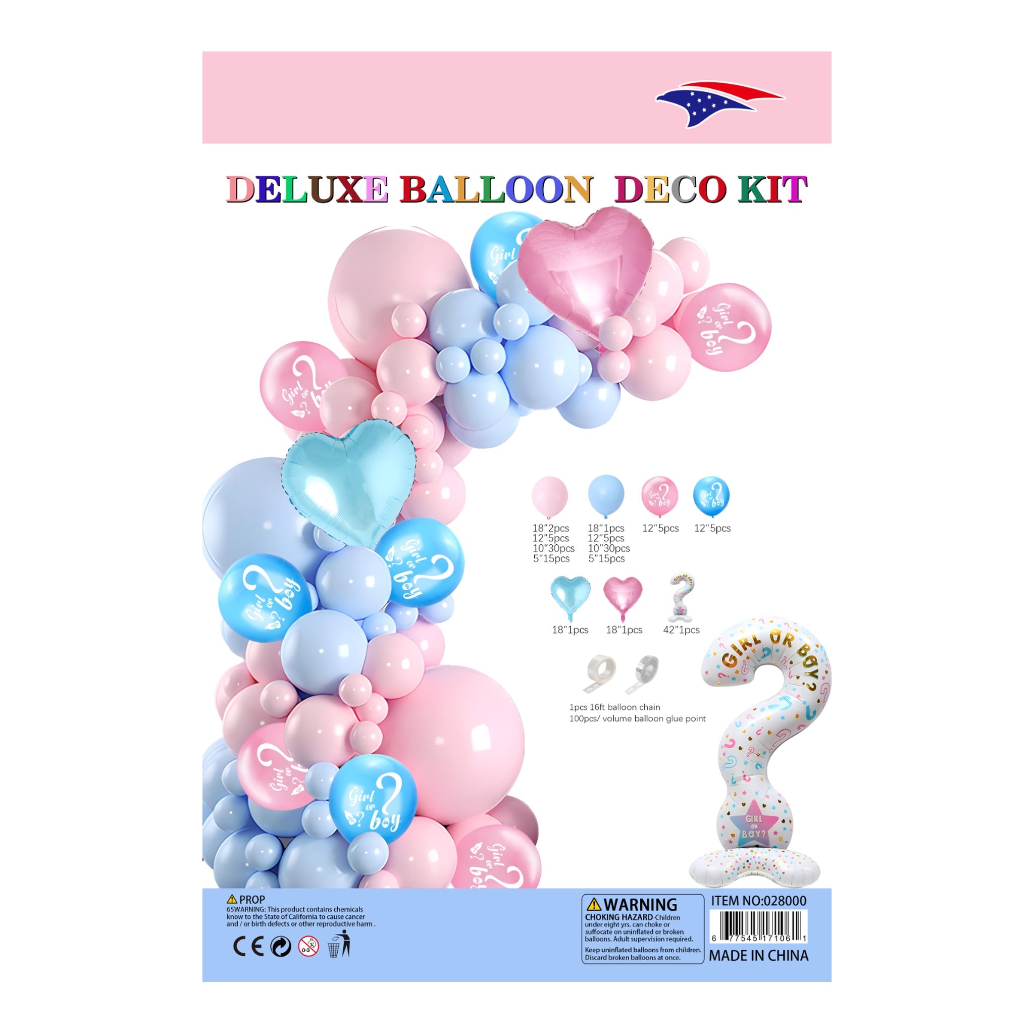 Balloon Garland Gender Reveal